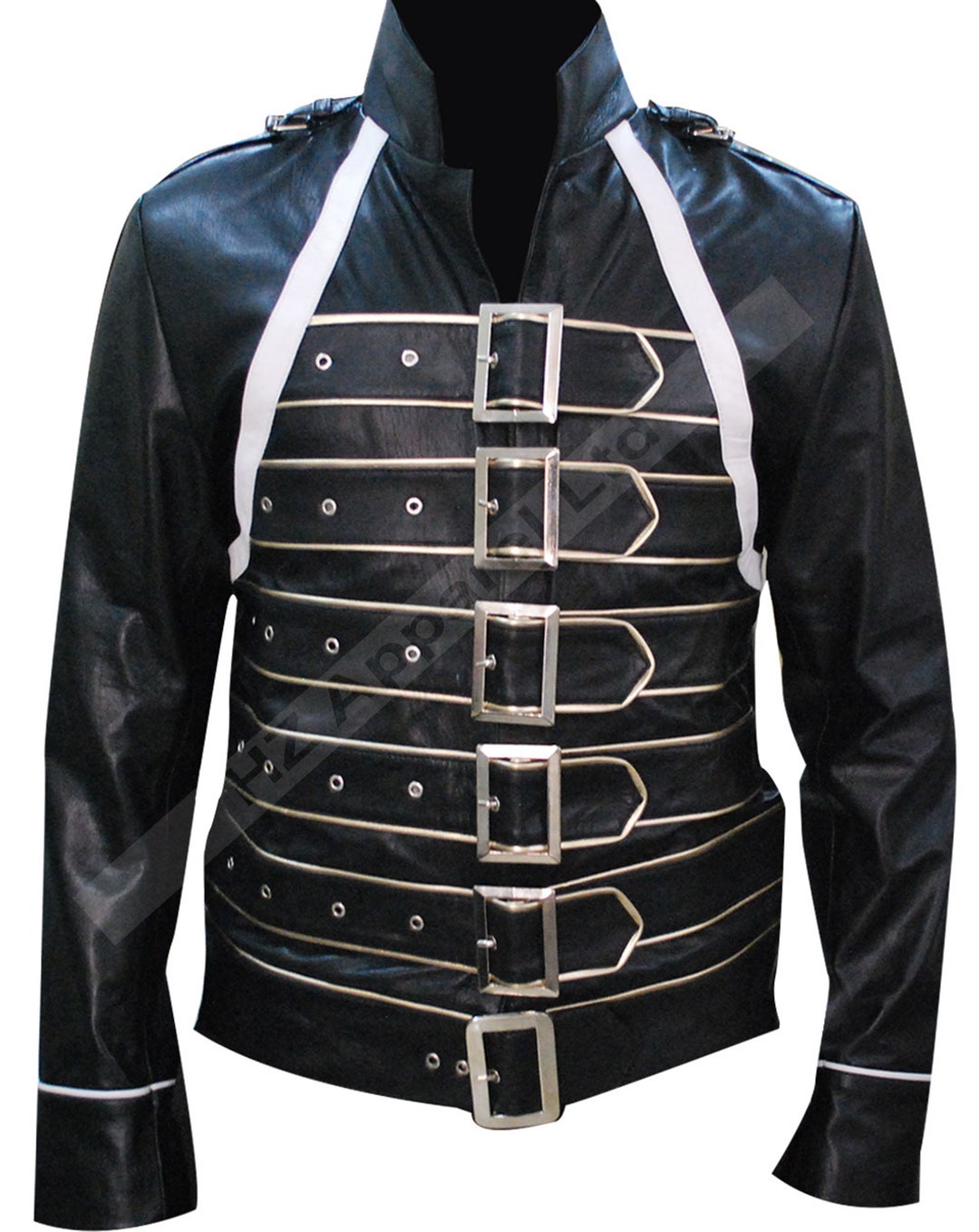 Mens Belted Freddie Mercury Black Jacket Queen Wembley Concert Etsy