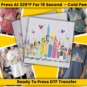 Disney Ready To Press DTF Transfers, DTF Prints, Transfers Ready For Press, Full Color Bulk Wholesale Dtf Print For T-Shirt Heat Transfer