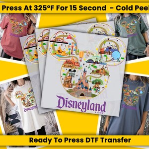 Disney Ready To Press DTF Transfers, DTF Prints, Transfers Ready For Press, Full Color Bulk Wholesale Dtf Print For T-Shirt Heat Transfer