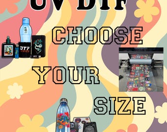 Custom UV DTF Transfer, Uv Dtf Print, Custom Stickers, High Quality Uv Dtf, Cup Wrap UV Dtf, Wholesale Uv Dtf, Custom Dtf for Tumbler