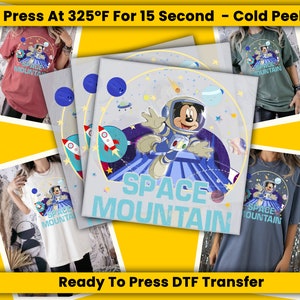 Disney Ready To Press DTF Transfers, DTF Prints, Transfers Ready For Press, Full Color Bulk Wholesale Dtf Print For T-Shirt Heat Transfer