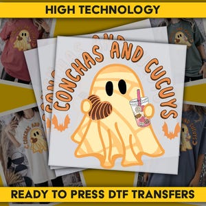 Conchas and Cucuys DTF, Halloween DTF Transfer, Ready to Press DTF Transfer, Direct to Film Transfer, Iron on Decal