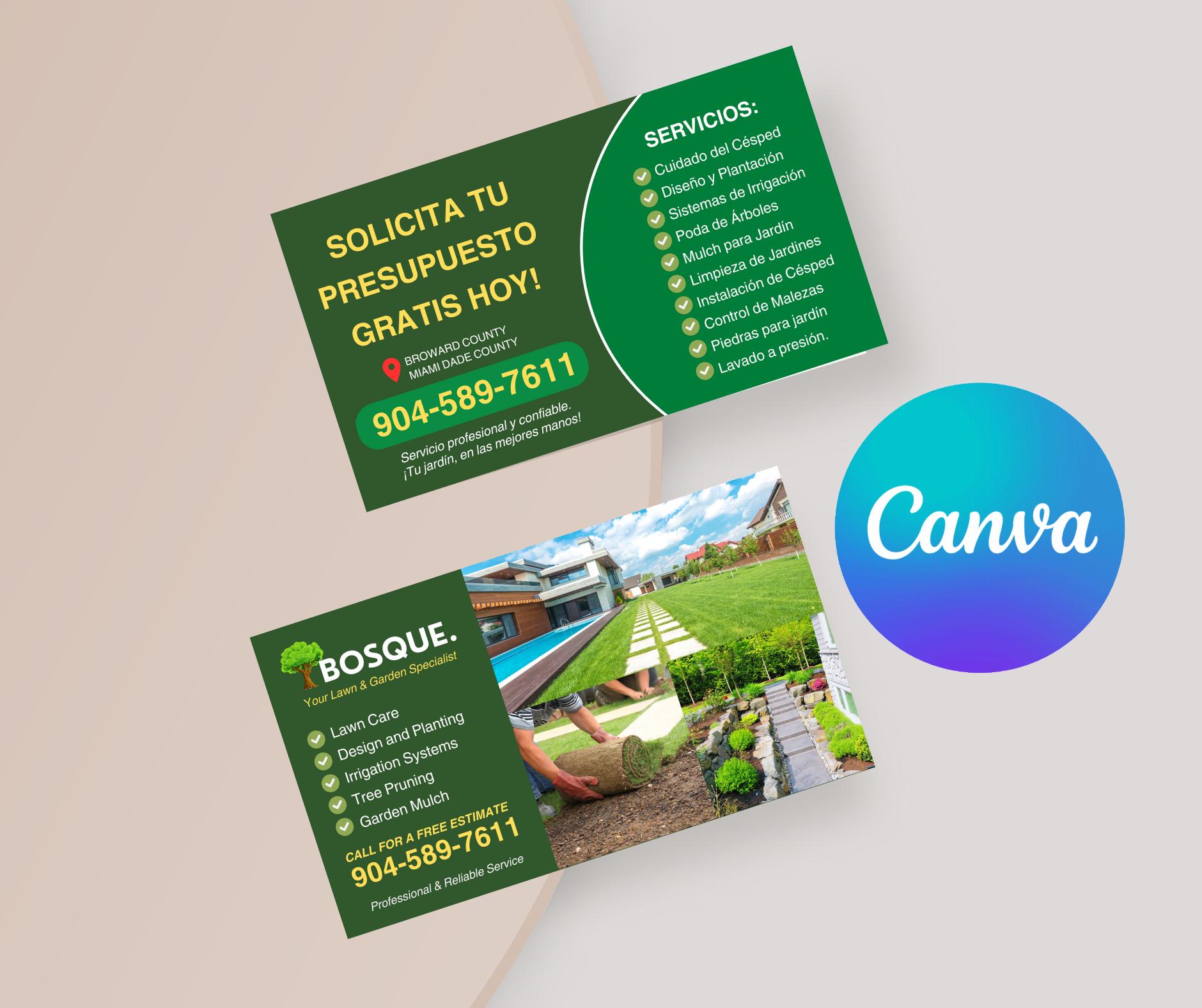 Lawncare business card - Etsy México, image size:1880x1576