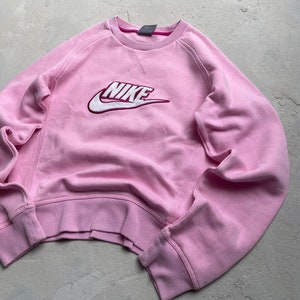 Pink nike sweatshirt vintage hot sale