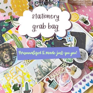 Bolsa de papelería personalizada, cuidadosamente seleccionada y hecha a medida.