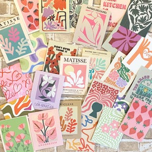 Ensemble d'autocollants colorés bohème art déco, 12 pièces choisies au hasard, scrapbooking, agendas, journaux indésirables, Happy Mail, ordinateur portable, cadeau pour les amateurs de papier
