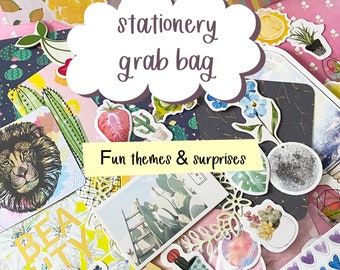 Stationery Grab Bag - High Value Surprise Bag - Various themes