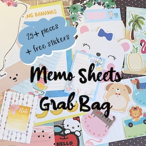 Bolsa de hojas de notas con más de 25 piezas de papelería