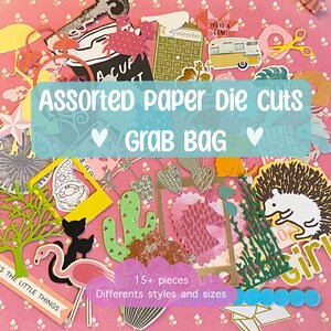 Assortiment de sacs à main découpés avec découpes, Styles assortis, Sac surprise avec découpes en papier pour décorations, Scrapbooking, Carnets indésirables, Bricolage, Artisanat en papier