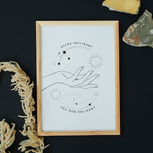 Wall Art | Astra inclinant, sed non obligant | Art Print | Printable Art