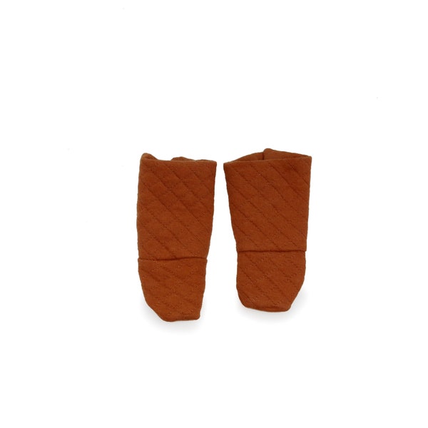Quilt socks - rust  Perfect for Doll Stockings, Doll clothing Quilt Rust socks, Custom made in Spain Socks, Doll Costume and Accessories.