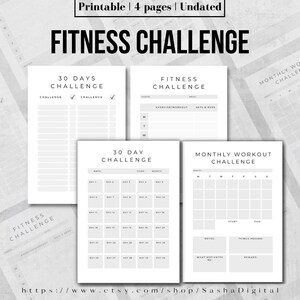 Fitness Challenge | Printable Workout 30 day Challenge