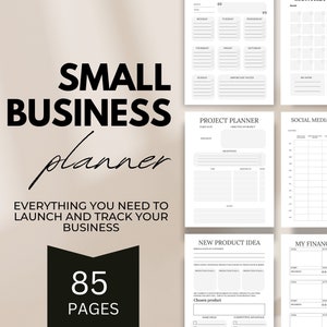 Business Planner, Business Plan Startup, Small Business Planner Printable, Business Workbook Planner PDF, Digital Planners Business