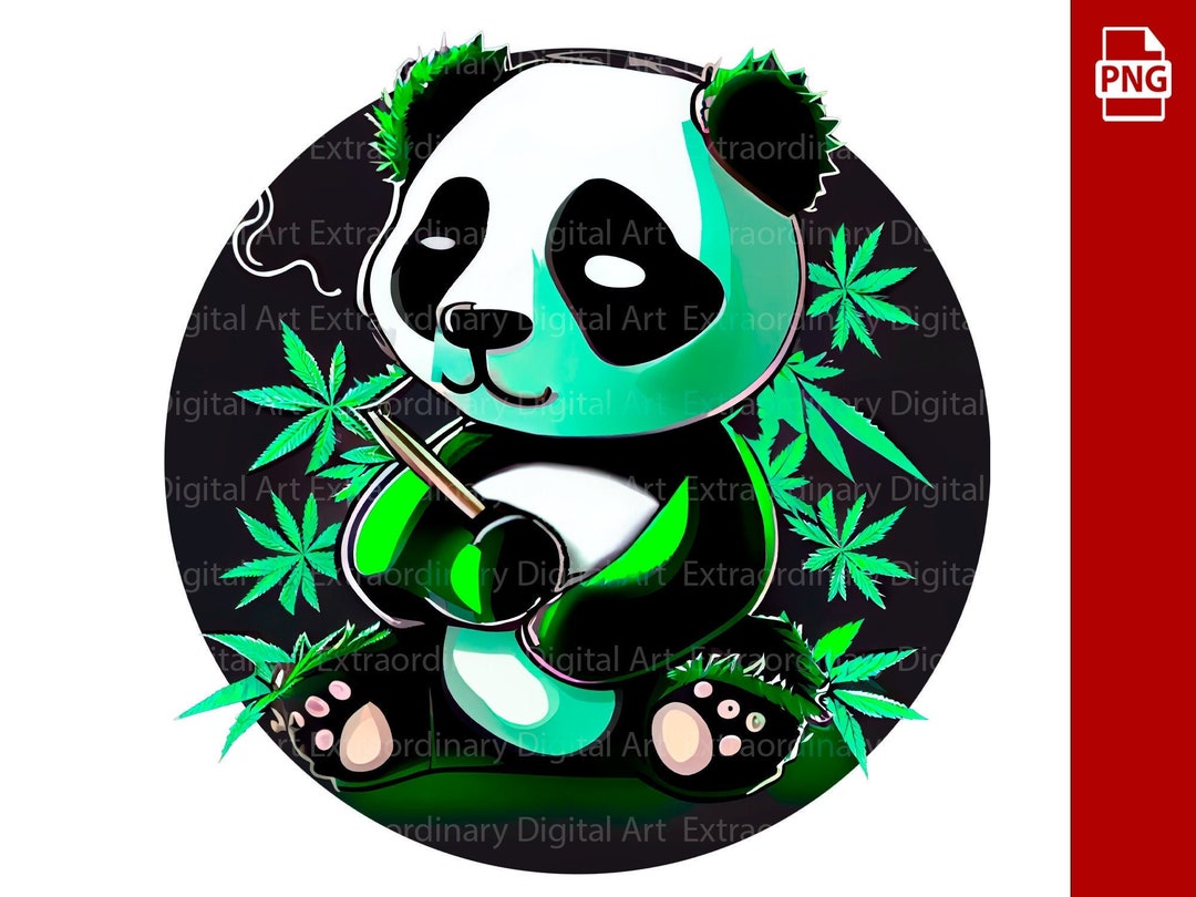 Stoned Panda, Weed Smoking Animal, Png, Cannabis PNG, Cannabis PNG, T ...