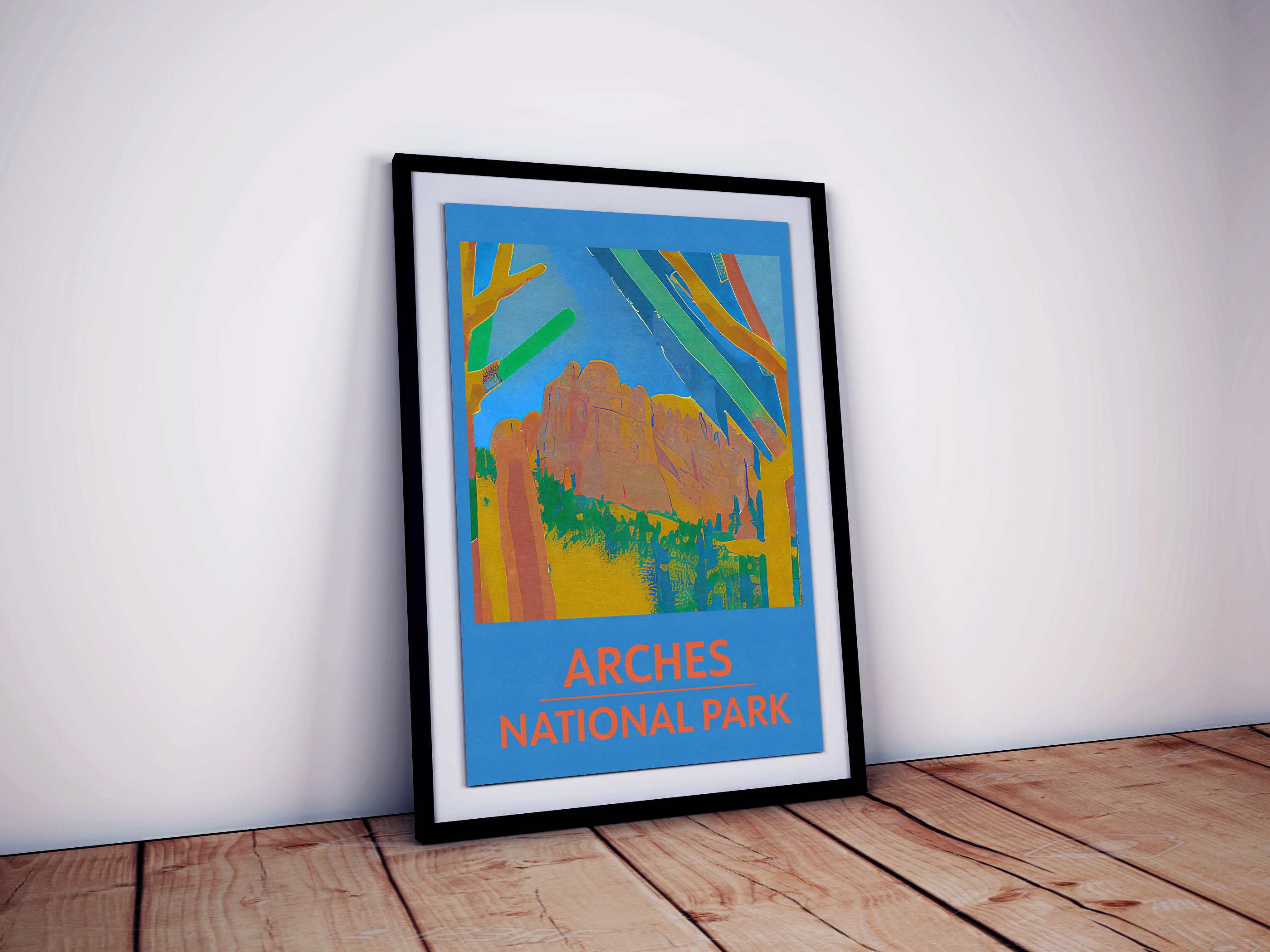 Discover Parc National Arches Vintage Voyage Poster