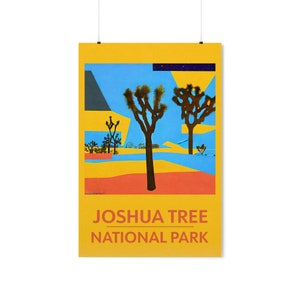 Joshua Tree National Park Poster, Joshua Tree National Park Wall Art, National Park Print, Retro Travel Poster, National Park Poster Art image 10