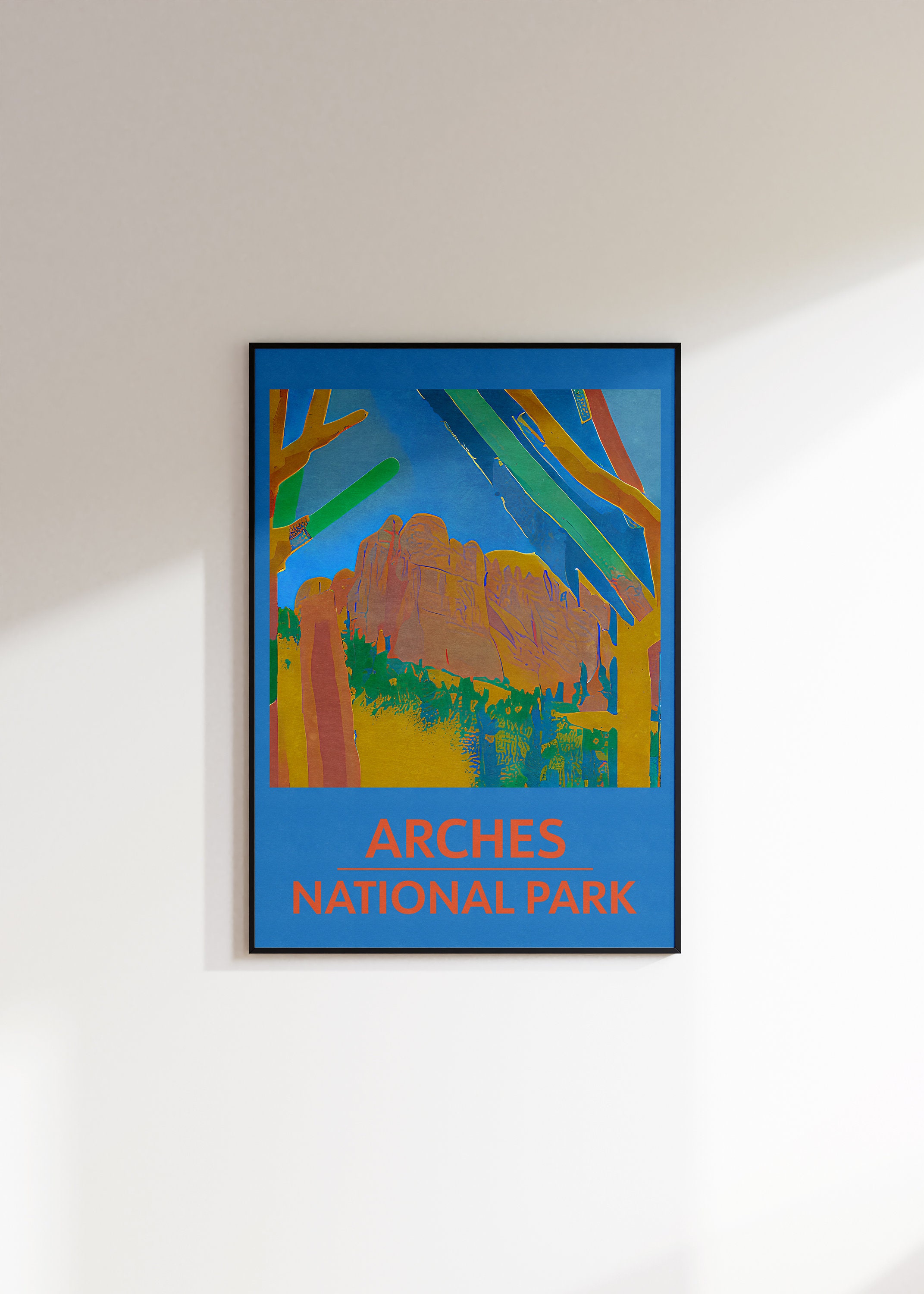 Discover Parc National Arches Vintage Voyage Poster