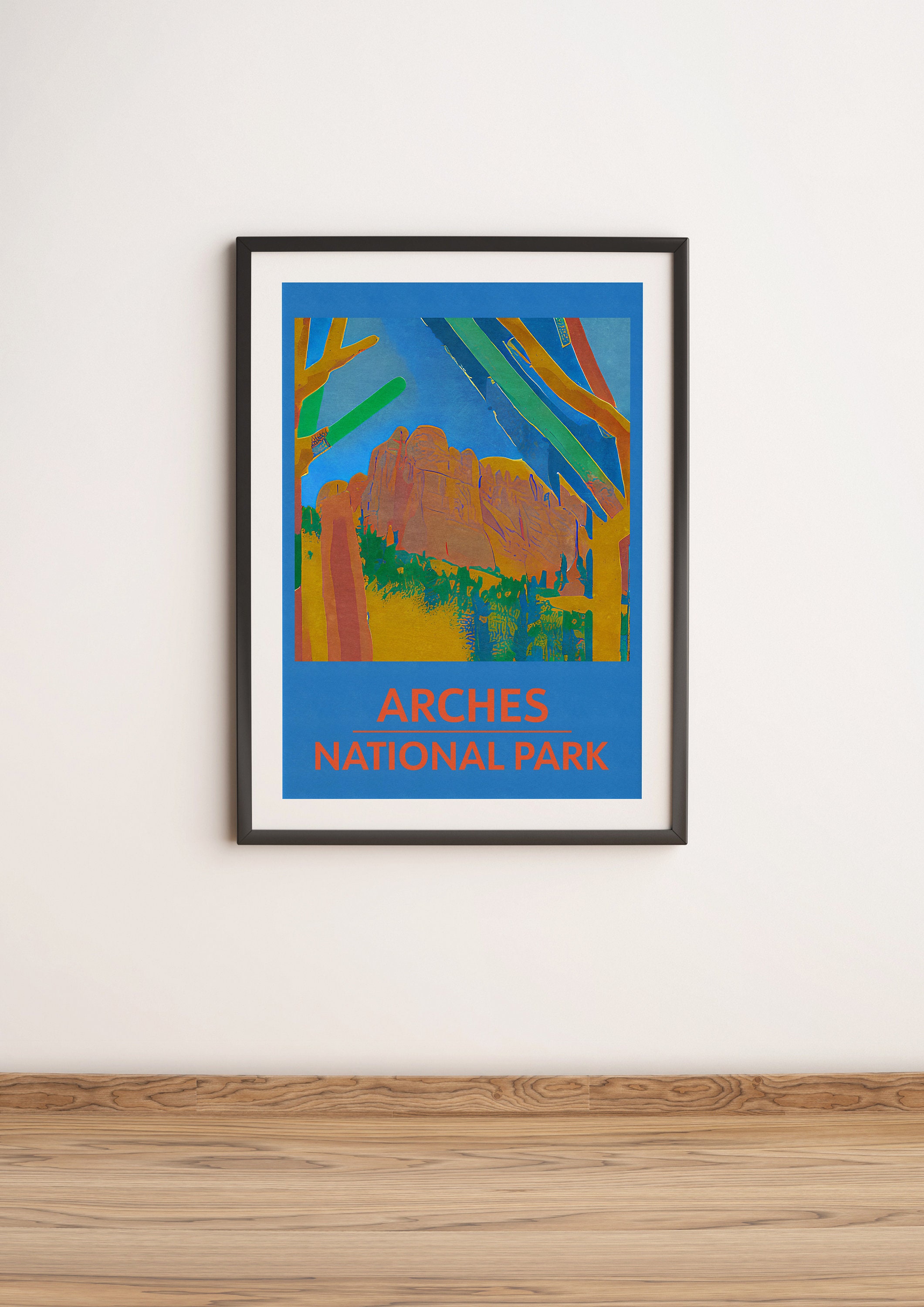 Discover Parc National Arches Vintage Voyage Poster