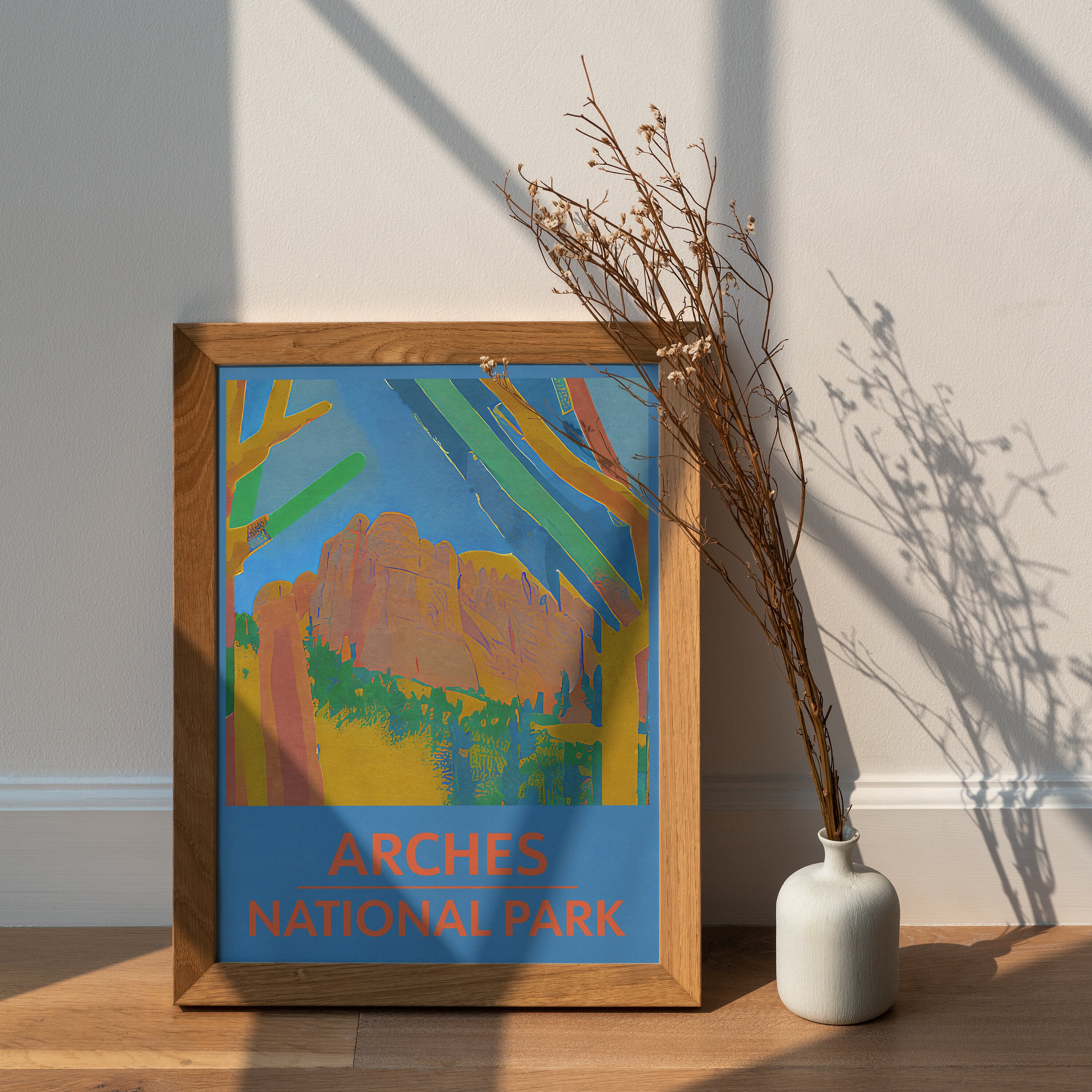 Discover Parc National Arches Vintage Voyage Poster