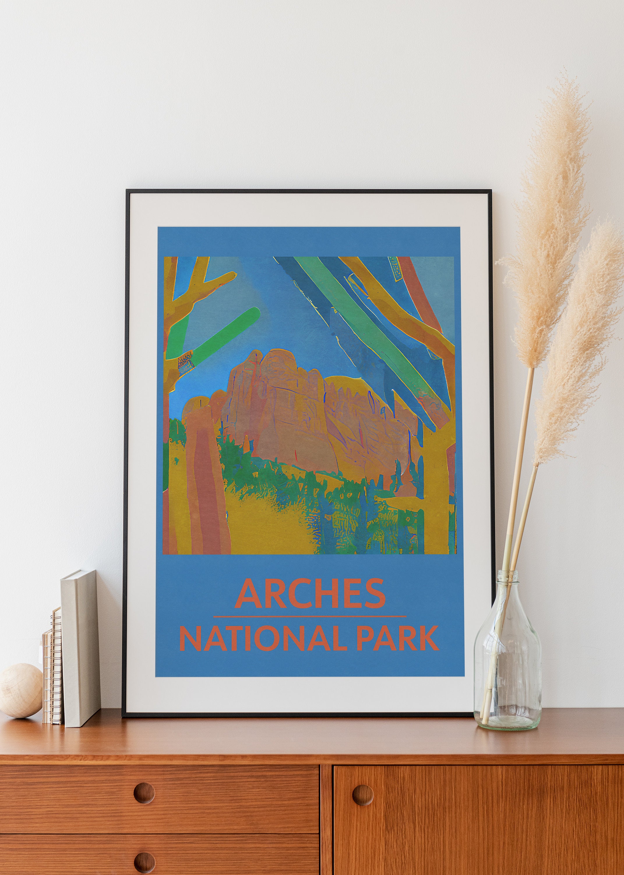 Discover Parc National Arches Vintage Voyage Poster