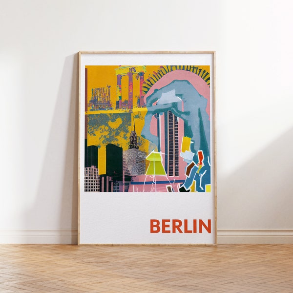 Berlin Travel Poster, Berlin Poster, Berlin Wall Art, Berlin Print, Berlin Art Print, Berlin Germany Print, Germany Wall Art, Germany Poster