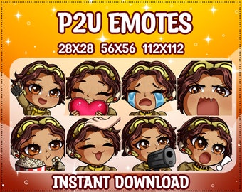 Overwatch Adventure Emotes bündeln | Chibi Twitch Emotes