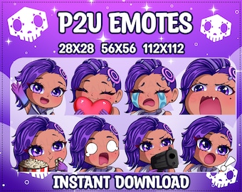 Overwatch Sombra Emotes Bündel | auf Twitch, Discord, Youtube