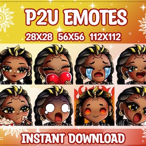 Pacote de Emotes Overwatch Illari fofo para Twitch | Discórdia | YouTube | Streaming, Twitch Emote, Pacote de 8 Stream Emotes, Chibi, Kawaii
