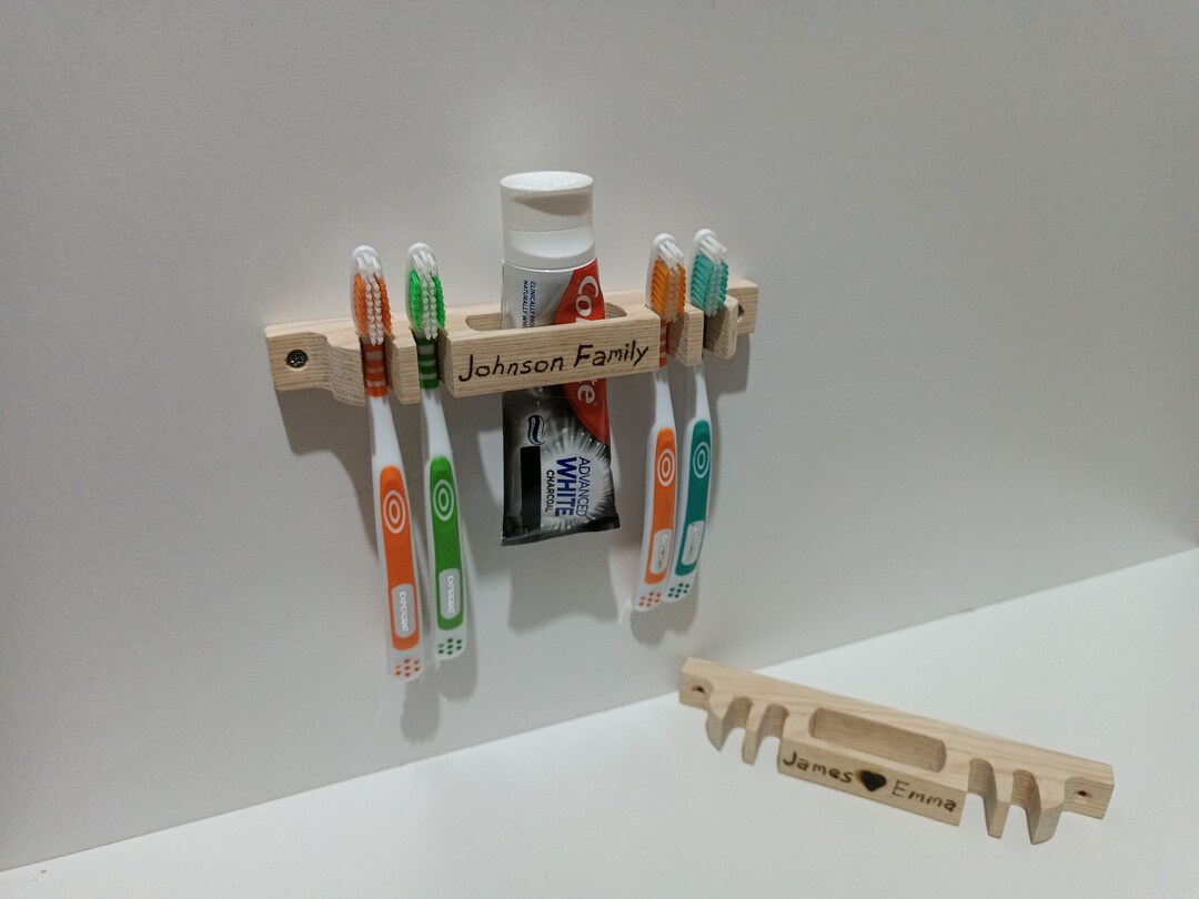 Personalized Wooden Toothbrush Holder Toothbrush and Etsy