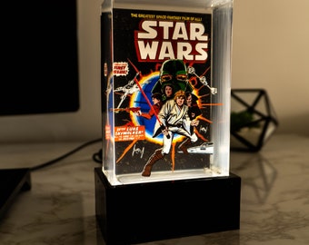 Sci Fi Movie Comic Art 3D Resin Lamp Multilayer Epoxy Light