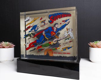 Super man Comic Art Cover Resin Lamp