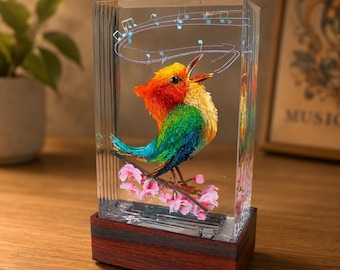 Morning Chorus Resin Lamp