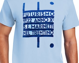 Futurismo T-Shirt, Hand Screen-Printed Tee