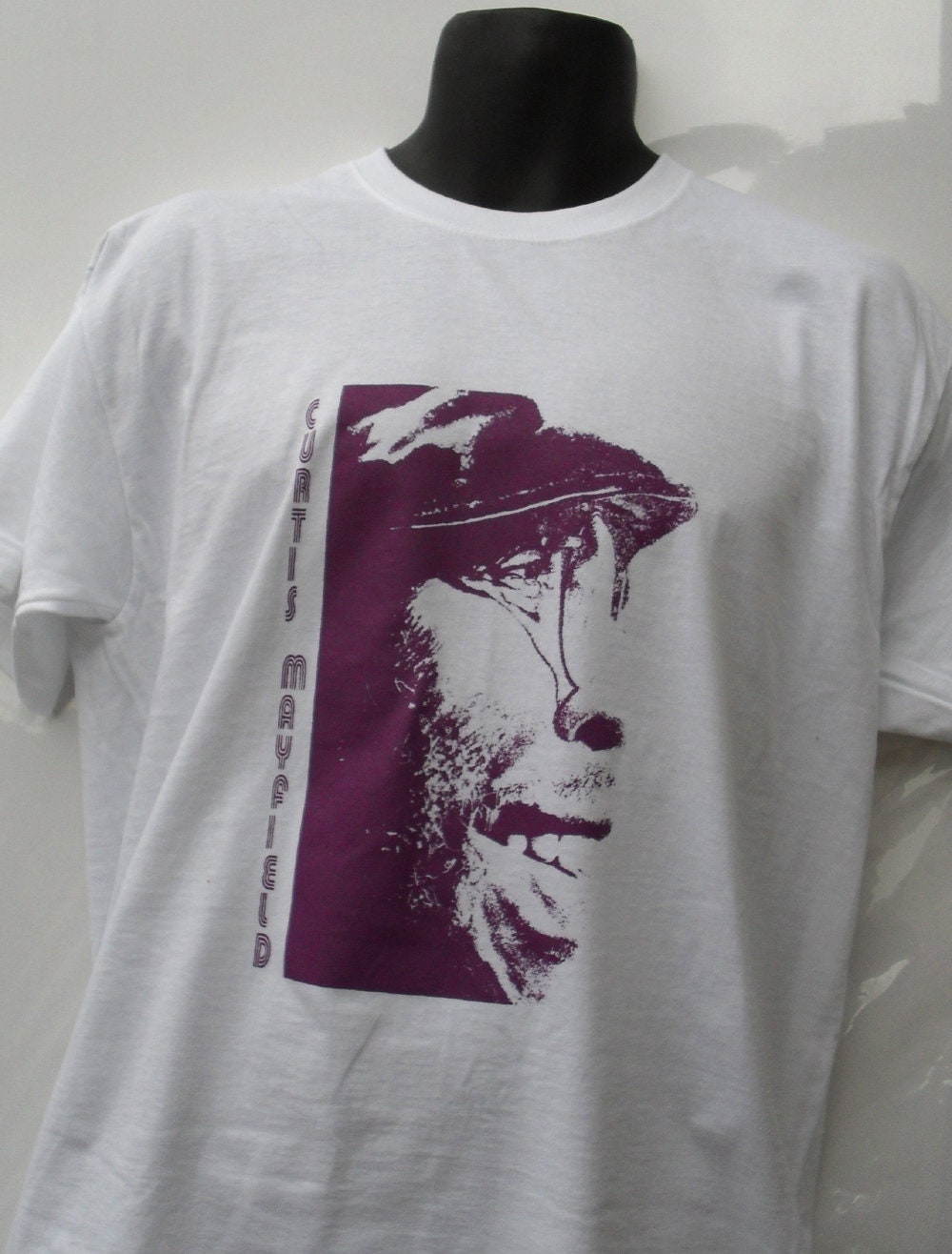CURTIS MAYFIELD PROMO Tシャツ M RAPTEES R&B Curtis Mayfield T Shirt | eBay