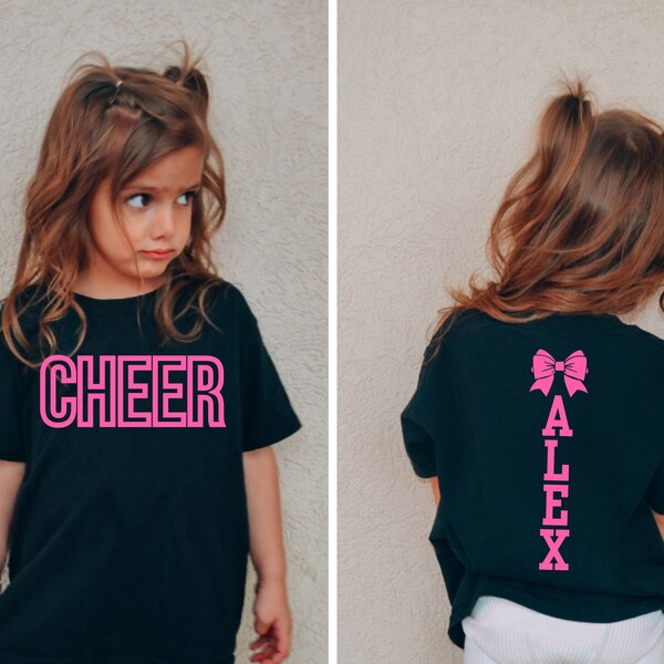 Personalized Cheer Shirt Cheer Name Shirt Personalized Cheerleader Shirt Customized Cheerleader Gift Favorite Player Cheer Shirt Cheer Shirt