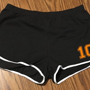 ANIME sports team player number custom running shorts.