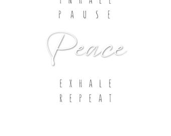 Tarjeta imprimible: Paz