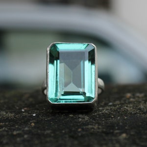 Aquamarine Ring, 925 Silver Ring, Ring For Women,Aquamarine Jewelry, Beautiful Ring, Handmade Ring, Quartz Ring, Gemstone Ring, Gift