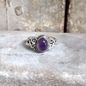 Amethyst Ring, Handmade Ring, Boho Ring, Statement Ring, Natural Amethyst, Designer Ring, Ring For Love, Amethyst Jewelry, Gift For Her