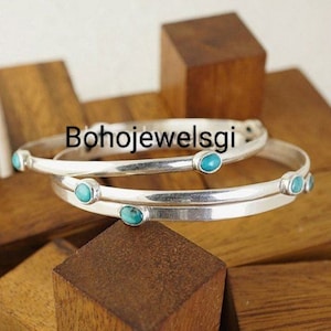 Brazalete de turquesa, brazalete de plata 925, brazalete delicado, joyería de turquesa, brazalete de piedras preciosas, turquesa natural, brazalete de mujer, brazalete de plata,