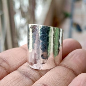 Solid Sterling Silver Ring, Hammered Ring, Dainty Ring, Handmade Ring, Women Ring, Statement Ring, Hammered Silver Ring, Stackable Ring
