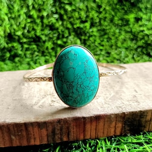 Turquoise Bangle, Handmade Bangle, 925 Silver Bangle, Natural Turquoise, Gemstone Bangle, Bangle For Women, Turquoise Jewelry, Gift For Her