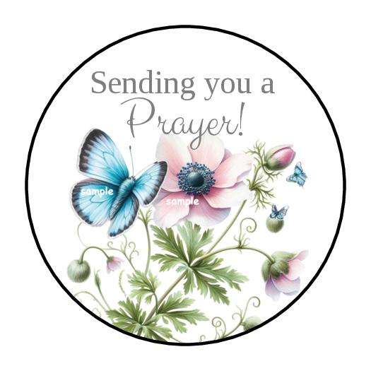 Prayer Sticker Layout 30 Sending You a Prayer Stickers, Labels, Tags, Favors, Stamps, 1.5 ...