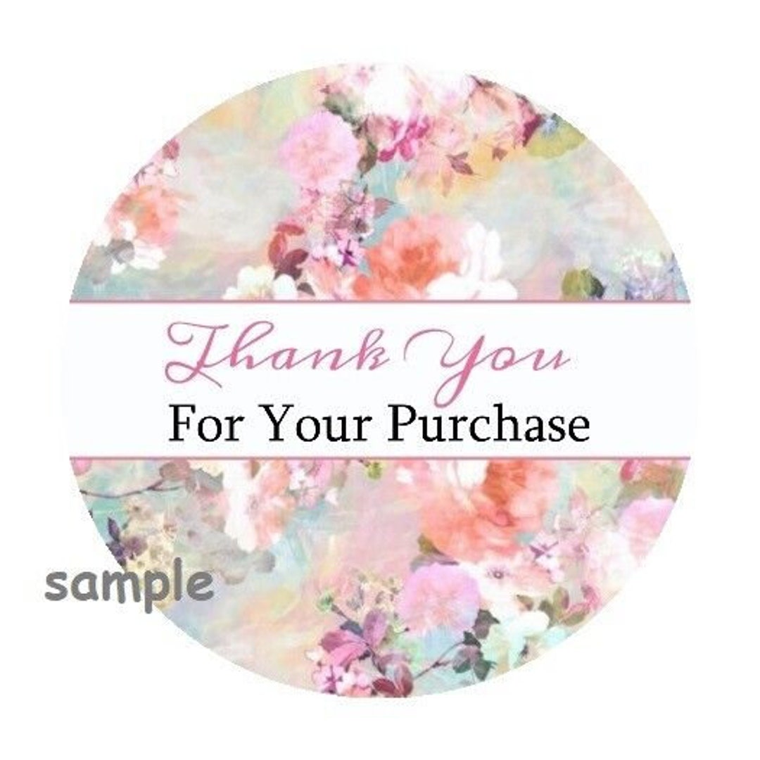 30 Thank You for Your Purchase Envelope Seals Labels Stickers 1.5 ...