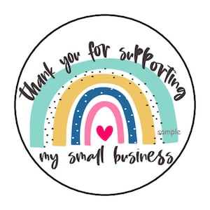 30 thank you for supporting my small business stickers envelope seals labels