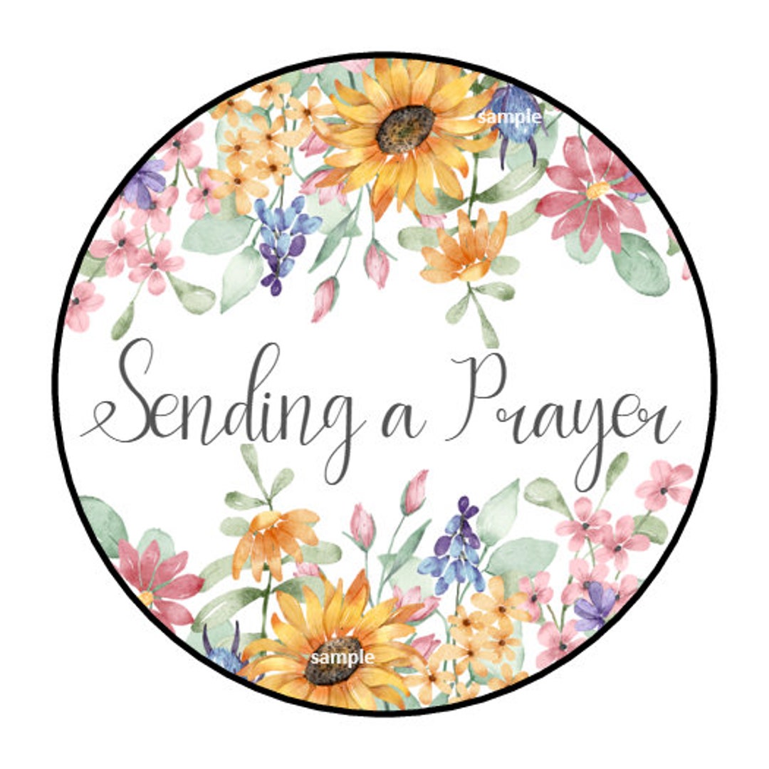 Prayer Sticker Layout 30 Sending a Prayer Stickers, Envelope Seals, Labels, Tags, Stamps,1.5 ...