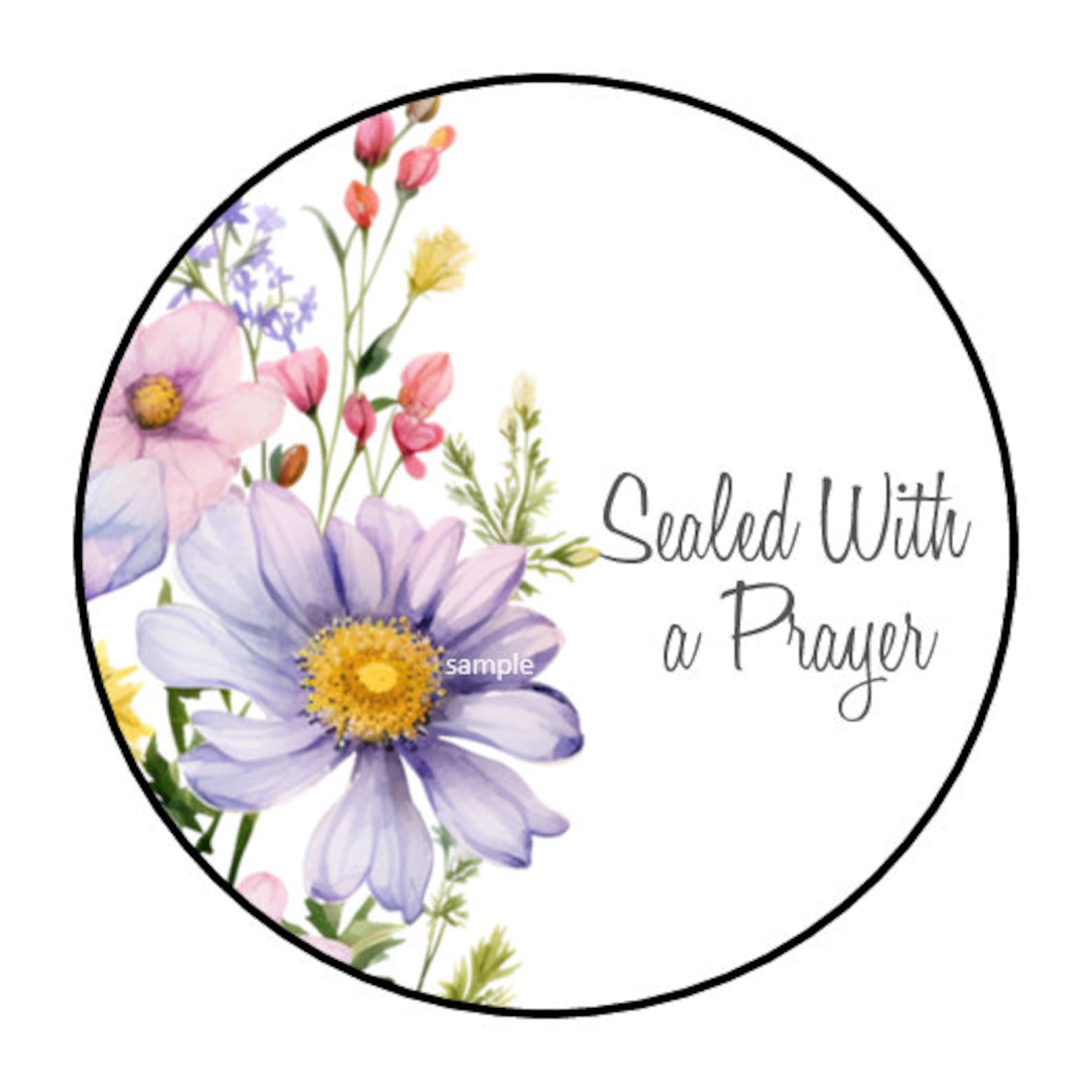 Prayer Sticker Layout 30 Sealed With a Prayer Stickers Envelope Seals Labels Tags Favors ...