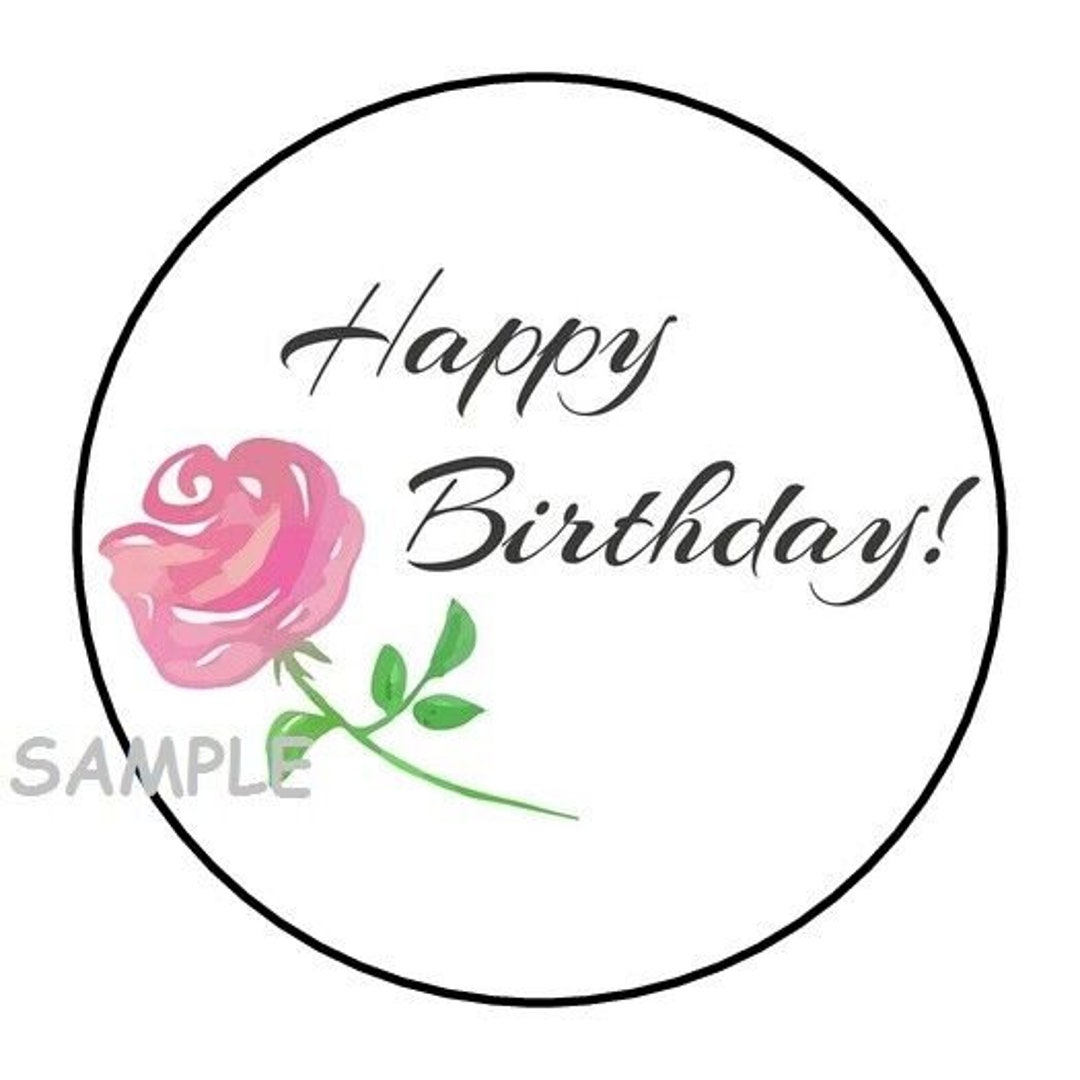 30 Happy Birthday Envelope Seals Labels Stickers 1.5 Etsy