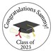 30 Graduation Stickers, Labels, Envelope Seals, 1.5, Round, Custom, Any ...