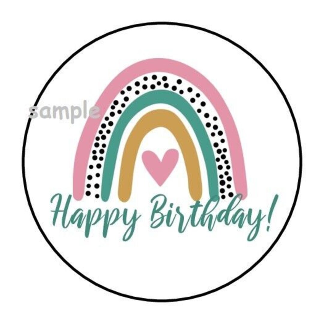 30 Happy Birthday Rainbow Envelope Seals Labels Stickers 1 5 Round 30-happy-birthday-rainbow-envelope-seals-labels-stickers-1-5-round